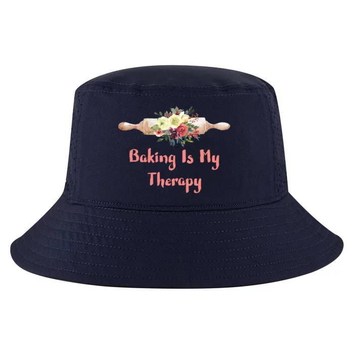 Country Baker Meaningful Gift Baking Is My Therapy Gift Cool Comfort Performance Bucket Hat