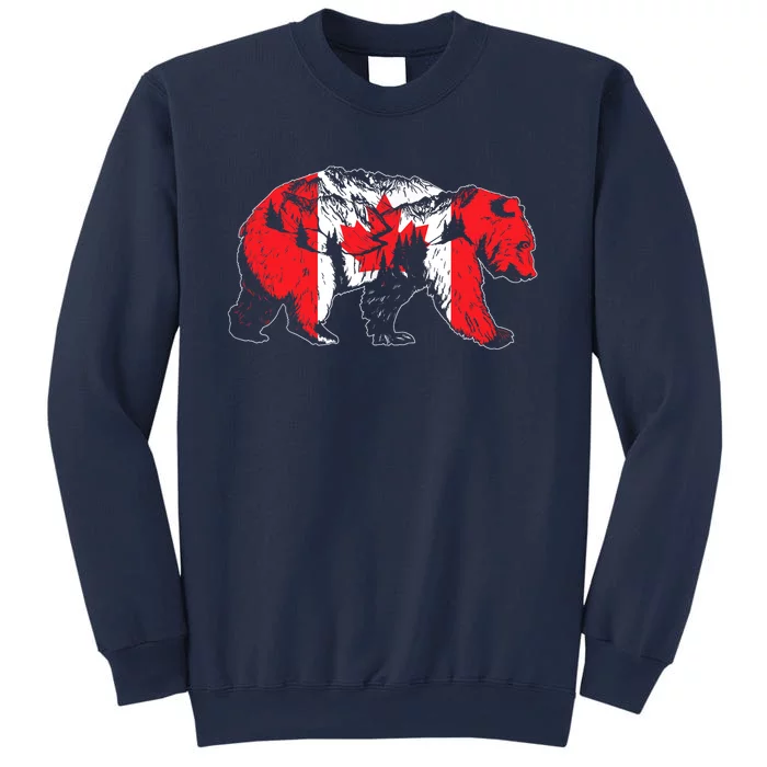 Canadian Bear & Maple Leaf Canada Flag Patriotic Sweatshirt