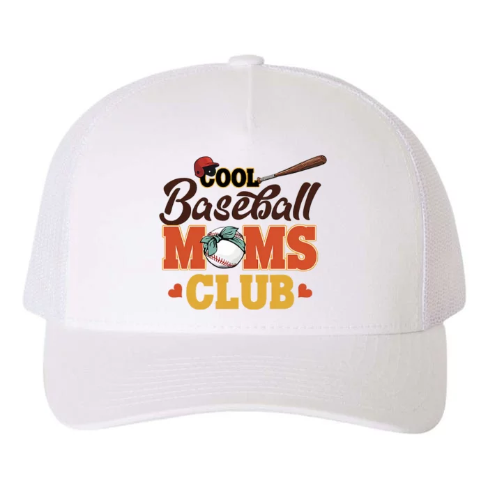 Cool Baseball Moms Club Game Day Baseball Cute Baseball Mom Yupoong Adult 5-Panel Trucker Hat