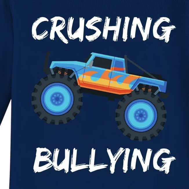 Crushing Bullying Monster Truck Anti Bully Baby Long Sleeve Bodysuit