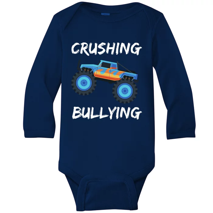 Crushing Bullying Monster Truck Anti Bully Baby Long Sleeve Bodysuit