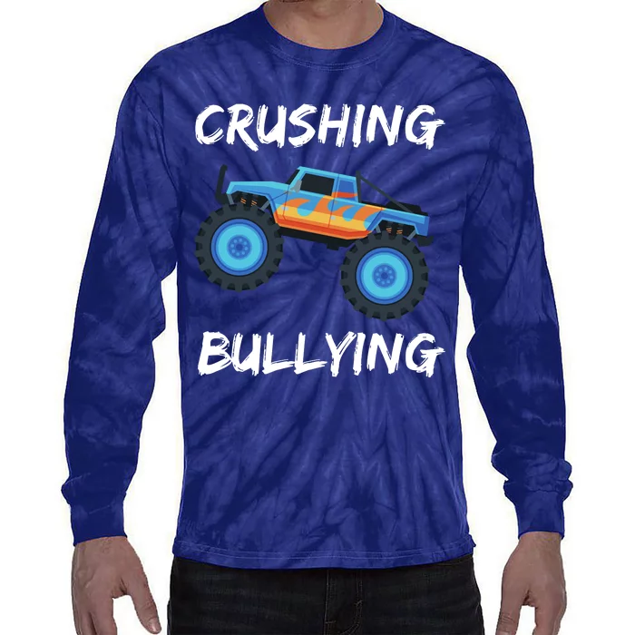 Crushing Bullying Monster Truck Anti Bully Tie-Dye Long Sleeve Shirt