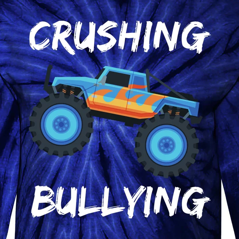 Crushing Bullying Monster Truck Anti Bully Tie-Dye Long Sleeve Shirt