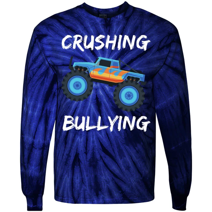 Crushing Bullying Monster Truck Anti Bully Tie-Dye Long Sleeve Shirt