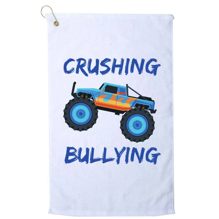 Crushing Bullying Monster Truck Anti Bully Platinum Collection Golf Towel