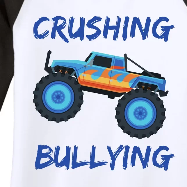 Crushing Bullying Monster Truck Anti Bully Women's Tri-Blend 3/4-Sleeve Raglan Shirt