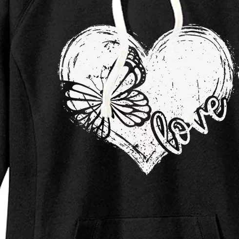 Cute Butterfly Monarchs Lovers Entomologist Women Love Women's Fleece Hoodie