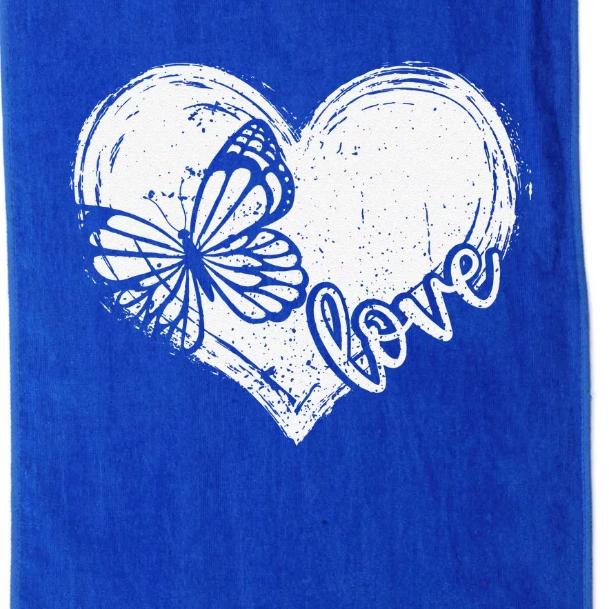 Cute Butterfly Monarchs Lovers Entomologist Women Love Platinum Collection Golf Towel