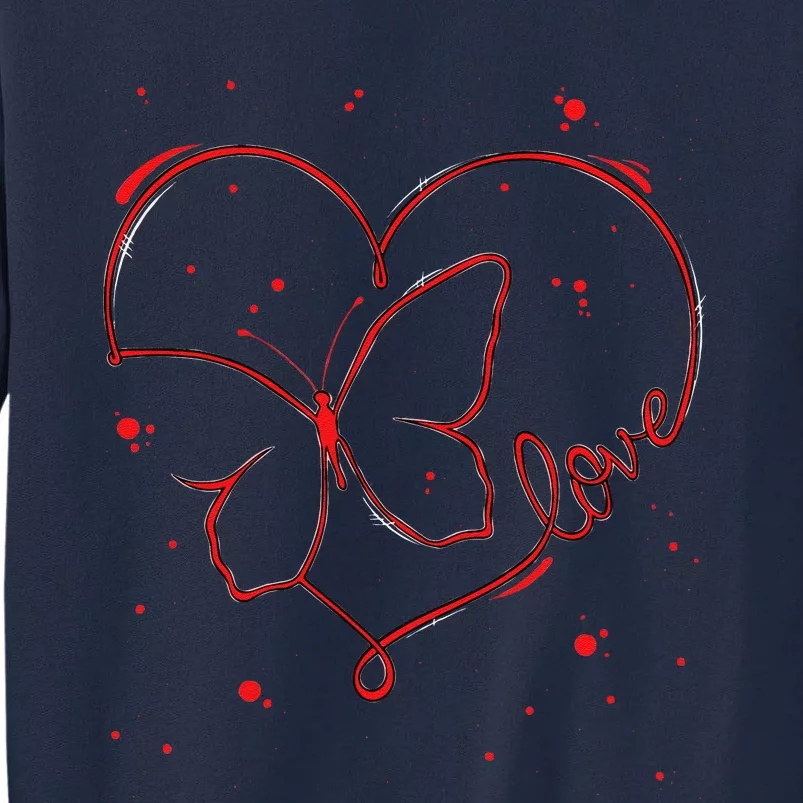 Cute Butterfly Monarchs Lovers Entomologist Women Tall Sweatshirt