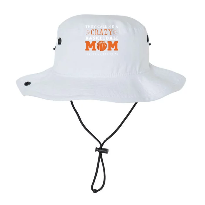 Crazy Basketball Mom Meme Gift For Basketball Lover Mom Gift Legacy Cool Fit Booney Bucket Hat