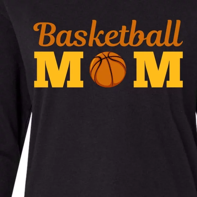 Cute Basketball Mom Novelty Sports Mother's Day Cool Gift Womens Cotton Relaxed Long Sleeve T-Shirt