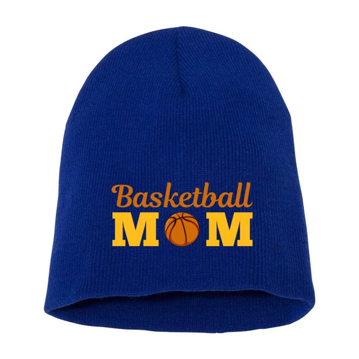 Cute Basketball Mom Novelty Sports Mother's Day Cool Gift Short Acrylic Beanie