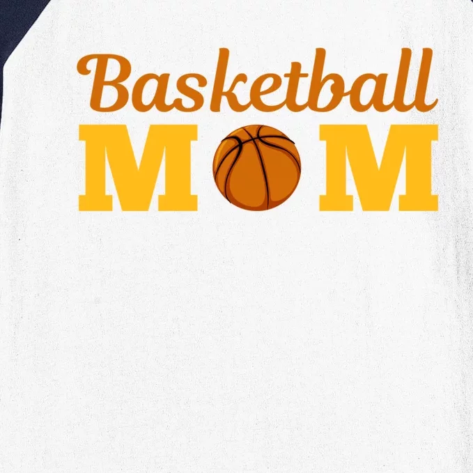 Cute Basketball Mom Novelty Sports Mother's Day Cool Gift Baseball Sleeve Shirt