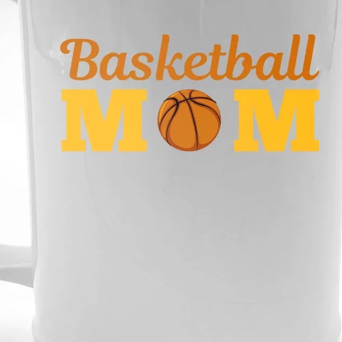 Cute Basketball Mom Novelty Sports Mother's Day Cool Gift Front & Back Beer Stein