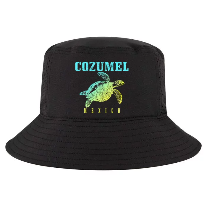 Cozumel Beach Mexico Sea Turtle Surfer Scuba Diving Cool Comfort Performance Bucket Hat