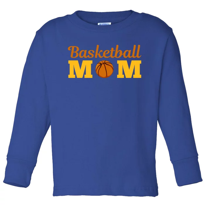 Cute Basketball Mom Novelty Sports Mother's Day Great Gift Toddler Long Sleeve Shirt