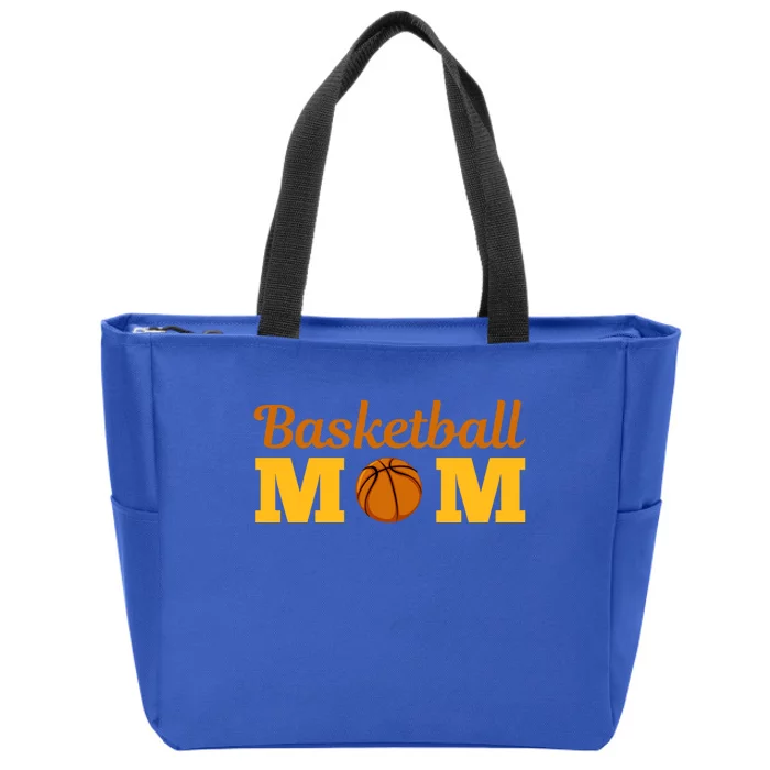 Cute Basketball Mom Novelty Sports Mother's Day Great Gift Zip Tote Bag