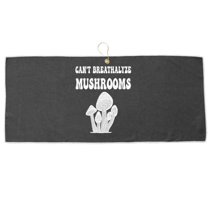 Can't Breathalyze Mushrooms Funny Mushrooms Quote . Large Microfiber Waffle Golf Towel