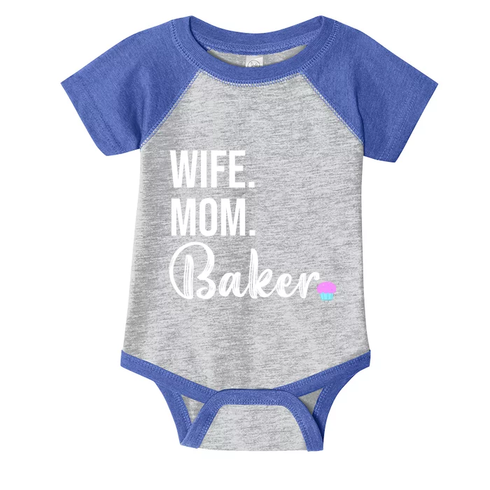 Cute Baking Mom Design Pastry Chef Wife Gift Infant Baby Jersey Bodysuit