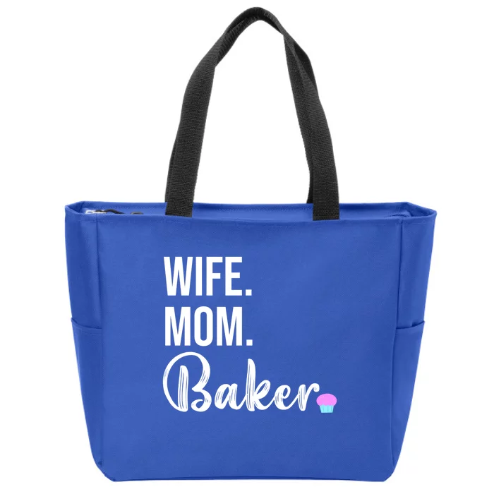 Cute Baking Mom Design Pastry Chef Wife Gift Zip Tote Bag