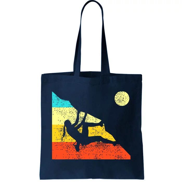 Climbing Bouldering Mountain Free Speed Girl Vintage Tote Bag