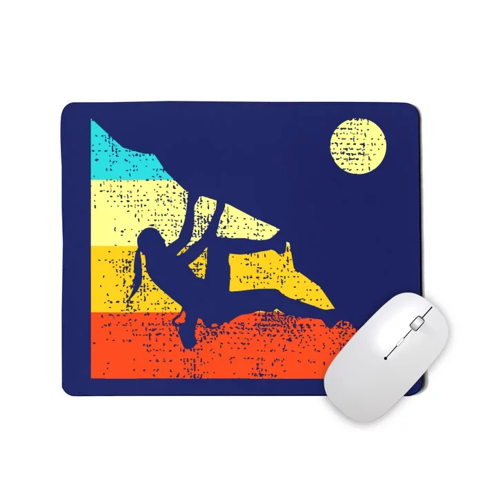 Climbing Bouldering Mountain Free Speed Girl Vintage Mousepad