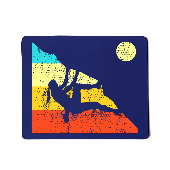 Climbing Bouldering Mountain Free Speed Girl Vintage Mousepad