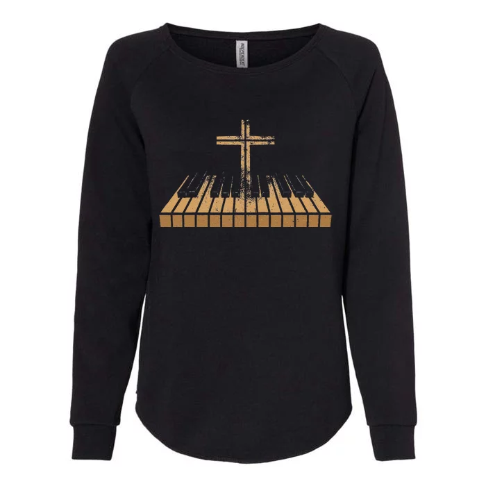 Christian Believer Musician Composer Music Piano Player Womens California Wash Sweatshirt