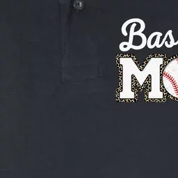 Cute Baseball Mom Leopard Print Mothers Day Softstyle Adult Sport Polo