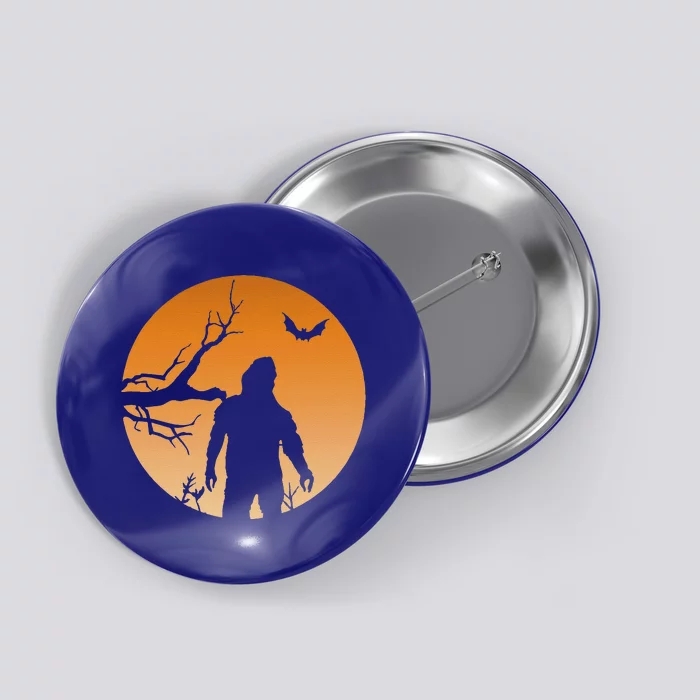 Cool Bigfoot Moons Halloween Costume Button