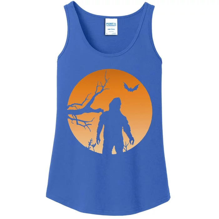 Cool Bigfoot Moons Halloween Costume Ladies Essential Tank