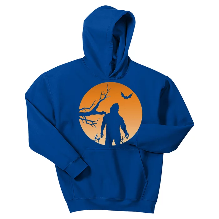 Cool Bigfoot Moons Halloween Costume Kids Hoodie