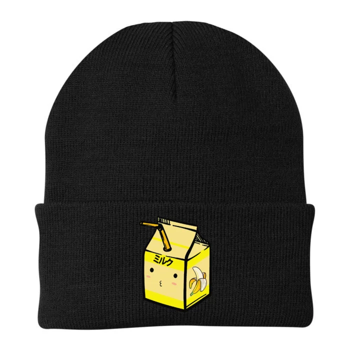 Cute Banana Milk Shake Kawaii Japanese Anime Fan Gift Yellow Knit Cap Winter Beanie