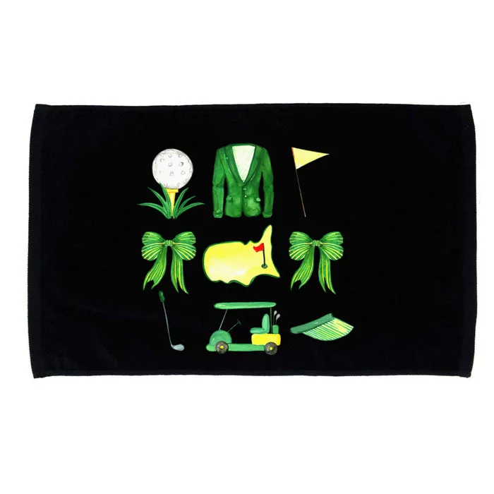 Coquette Bow Masters Golf Tournament Graphic Golfing Golfer Microfiber Hand Towel