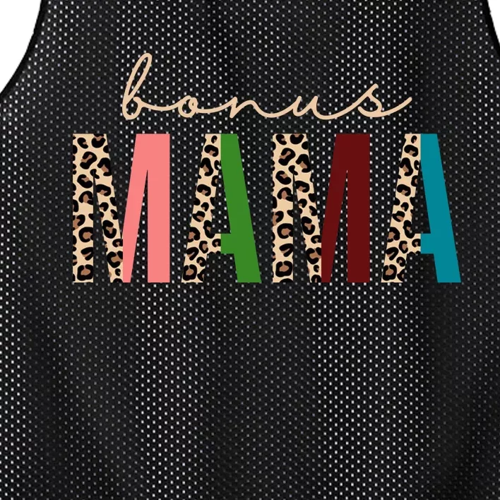 Cute Bonus Mama Leopard Pattern Mesh Reversible Basketball Jersey Tank