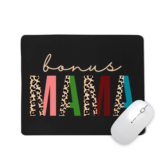 Cute Bonus Mama Leopard Pattern Mousepad