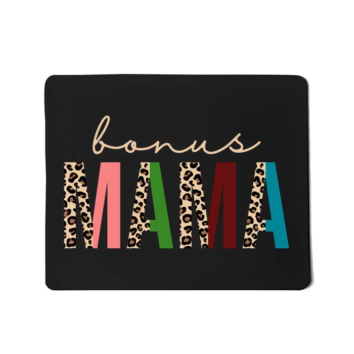 Cute Bonus Mama Leopard Pattern Mousepad