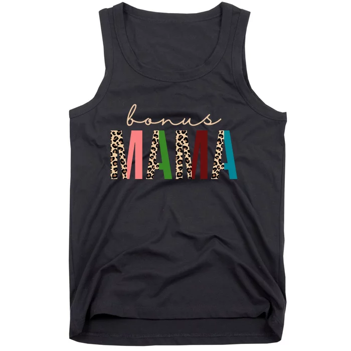 Cute Bonus Mama Leopard Pattern Tank Top