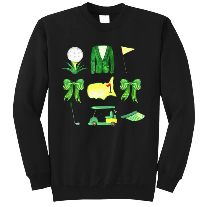 Coquette Bow Masters Golf Tournament Graphic Golfing Golfer Sweatshirt