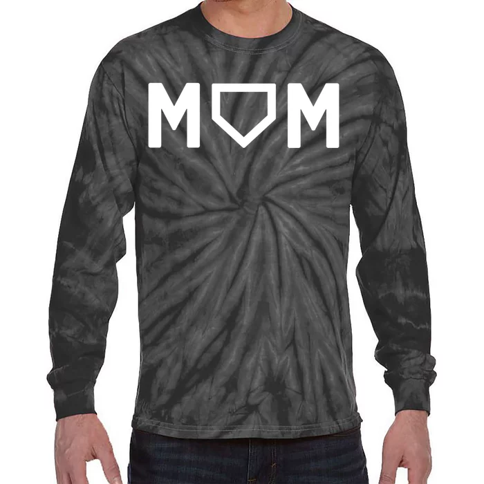 Cute Baseball Mom Favorite Player Mother's Day Gift Tie-Dye Long Sleeve Shirt