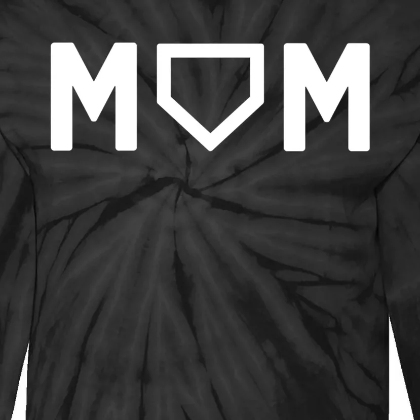 Cute Baseball Mom Favorite Player Mother's Day Gift Tie-Dye Long Sleeve Shirt