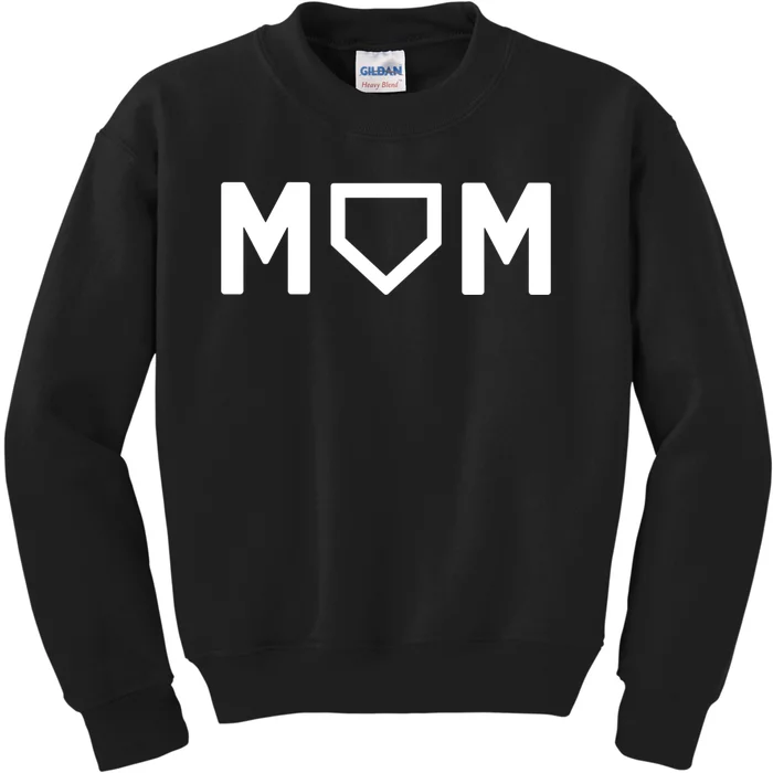 Cute Baseball Mom Favorite Player Mother's Day Gift Kids Sweatshirt