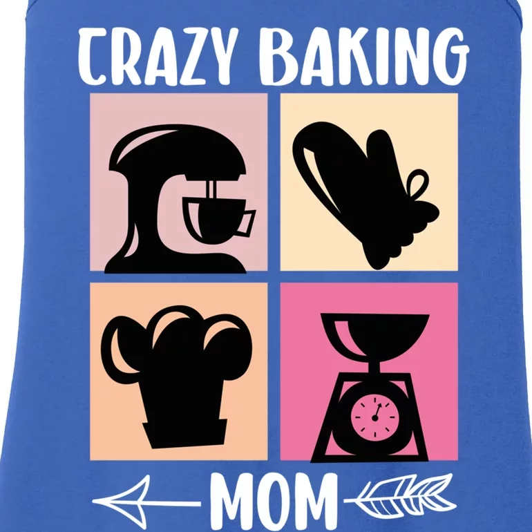 Crazy Baking Mom Baking Mama Baker Chef Mothers Day Gift Ladies Essential Tank