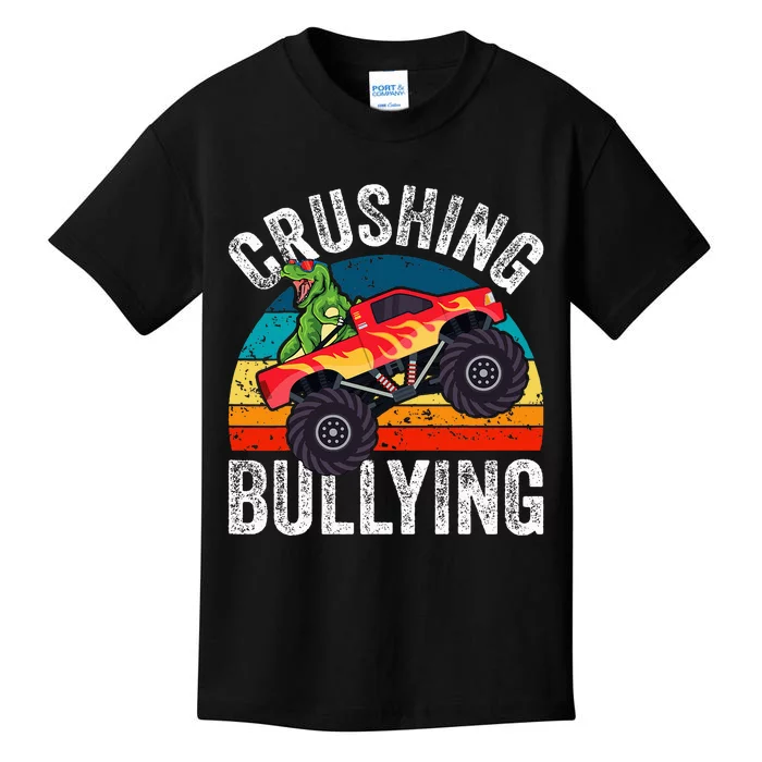 Crushing Bullying Monster Truck Unity Day Orange Kids T-Shirt