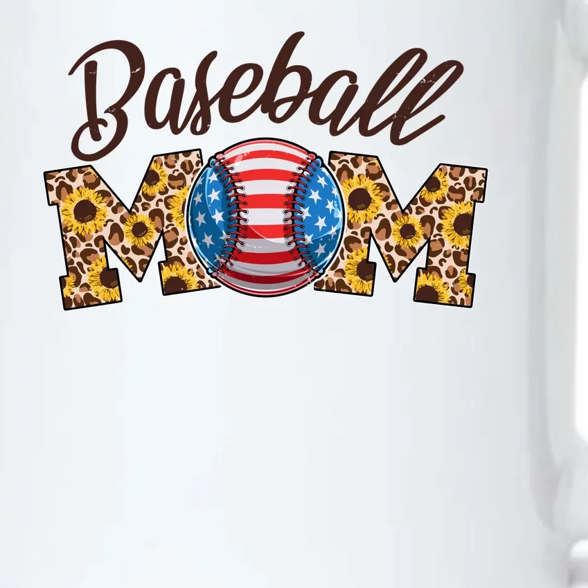 Cute Baseball Mom Baseball Fan Black Color Changing Mug