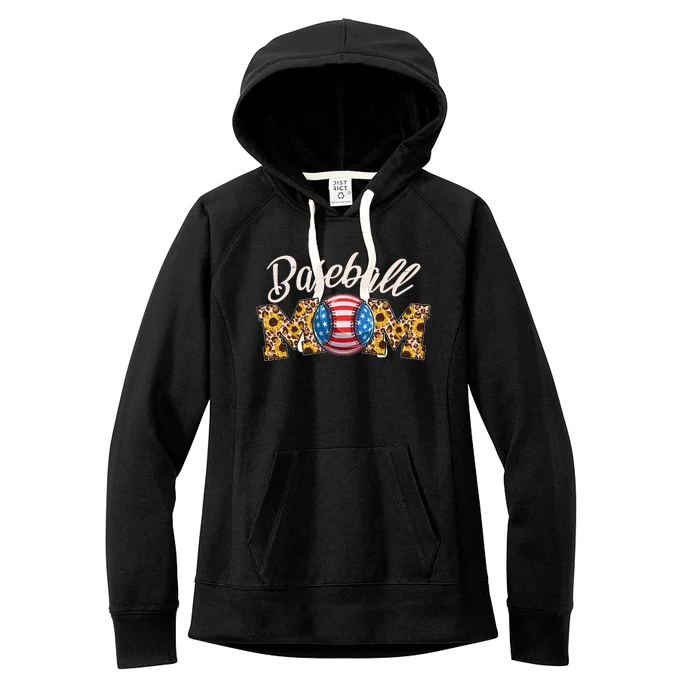 Cute Baseball Mom Baseball Fan Women's Fleece Hoodie