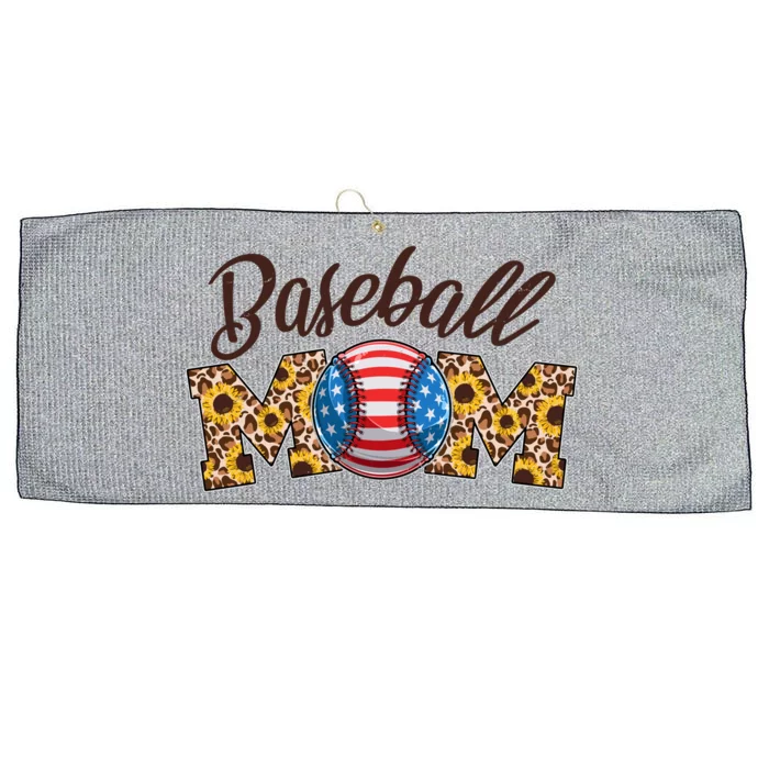 Cute Baseball Mom Baseball Fan Large Microfiber Waffle Golf Towel