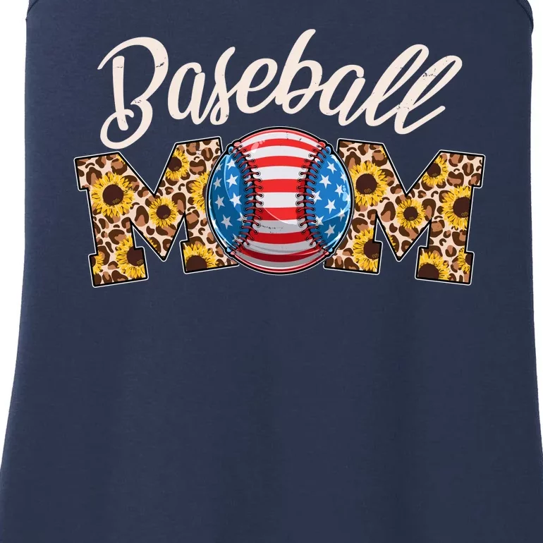 Cute Baseball Mom Baseball Fan Ladies Essential Tank