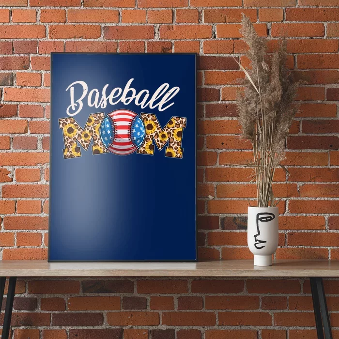 Cute Baseball Mom Baseball Fan Poster