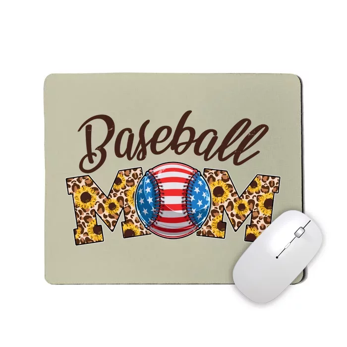 Cute Baseball Mom Baseball Fan Mousepad